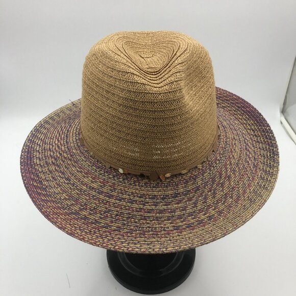 San Diego Hat Company Straw Wide Brim Hat | Multicolor Brim | Women’s OS main image 8